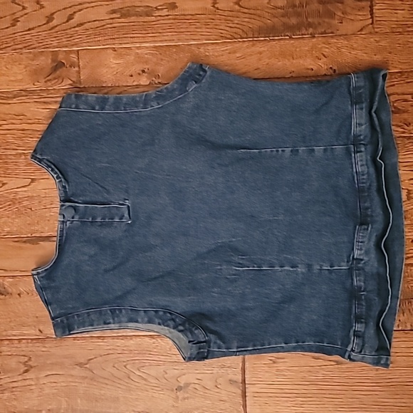 Vintage Stretch Denim Top by Gantos - Picture 2 of 3